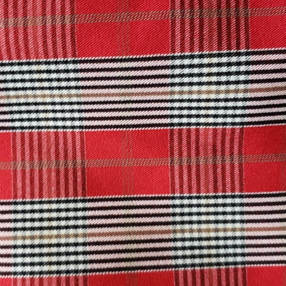Nwt damo studio plaid skirt red pleat - Picture 3 of 6